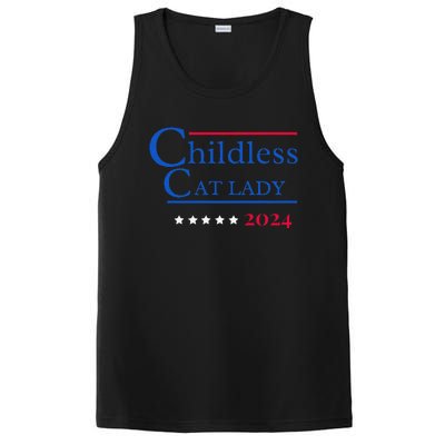 2024 Childless Cat Lady Gift PosiCharge Competitor Tank