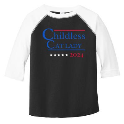 2024 Childless Cat Lady Gift Toddler Fine Jersey T-Shirt