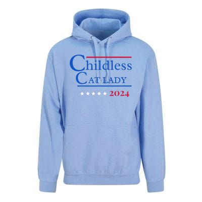 2024 Childless Cat Lady Gift Unisex Surf Hoodie