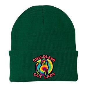 2024 Childless Cat Lady Design Ladies Is Voting Kamala Elect Knit Cap Winter Beanie