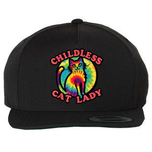 2024 Childless Cat Lady Design Ladies Is Voting Kamala Elect Wool Snapback Cap