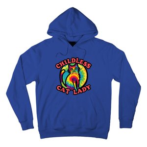 2024 Childless Cat Lady Design Ladies Is Voting Kamala Elect Hoodie