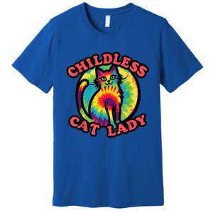 2024 Childless Cat Lady Design Ladies Is Voting Kamala Elect Premium T-Shirt