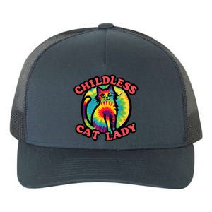 2024 Childless Cat Lady Design Ladies Is Voting Kamala Elect Yupoong Adult 5-Panel Trucker Hat