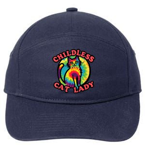 2024 Childless Cat Lady Design Ladies Is Voting Kamala Elect 7-Panel Snapback Hat