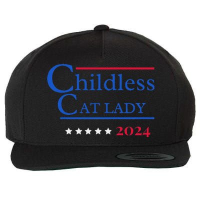 2024 Childless Cat Lady Wool Snapback Cap