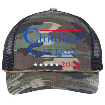 2024 Childless Cat Lady Retro Rope Trucker Hat Cap