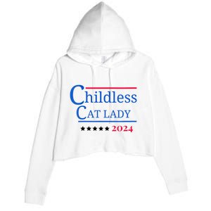 2024 Childless Cat Lady Crop Fleece Hoodie