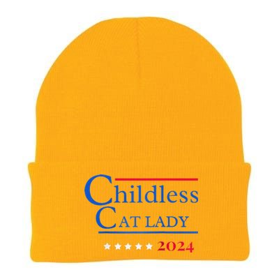 2024 Childless Cat Lady Raglan Knit Cap Winter Beanie