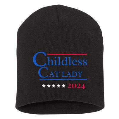 2024 Childless Cat Lady Raglan Short Acrylic Beanie