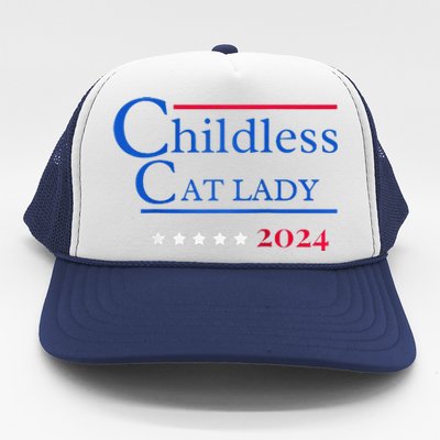 2024 Childless Cat Lady Raglan Trucker Hat