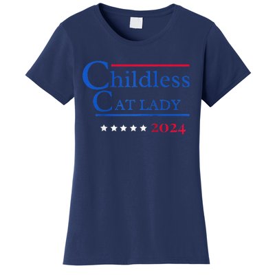 2024 Childless Cat Lady Raglan Women's T-Shirt