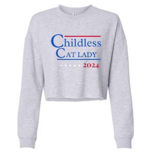 2024 Childless Cat Lady Raglan Cropped Pullover Crew