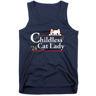 2024 Childless Cat Lady For President Tank Top