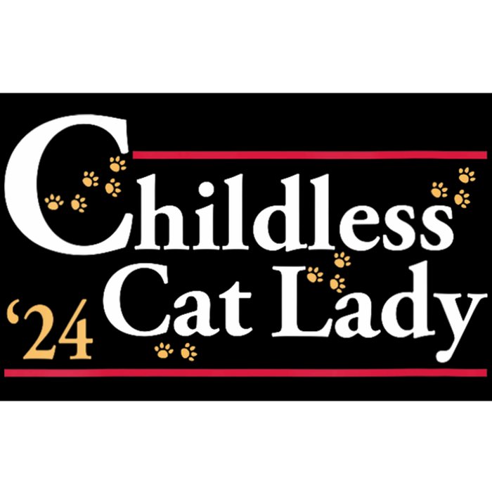 2024 Childless Cat Lady For President Bumper Sticker