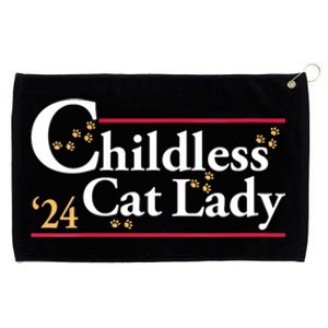 2024 Childless Cat Lady For President Grommeted Golf Towel