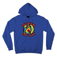 2024 Childless Cat Lady Design Ladies Is Voting Kamala Elect Hoodie