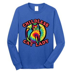 2024 Childless Cat Lady Design Ladies Is Voting Kamala Elect Long Sleeve Shirt