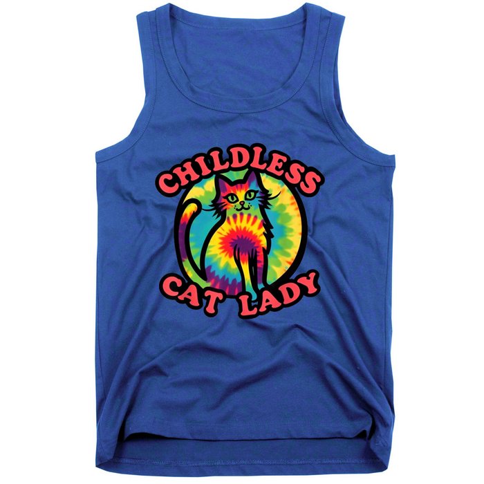 2024 Childless Cat Lady Design Ladies Is Voting Kamala Elect Tank Top