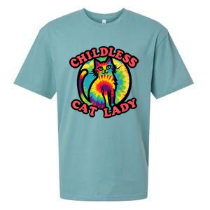 2024 Childless Cat Lady Design Ladies Is Voting Kamala Elect Sueded Cloud Jersey T-Shirt