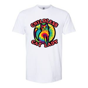 2024 Childless Cat Lady Design Ladies Is Voting Kamala Elect Softstyle CVC T-Shirt