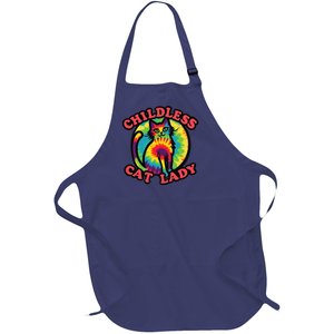 2024 Childless Cat Lady Design Ladies Is Voting Kamala Elect Gift Full-Length Apron With Pockets