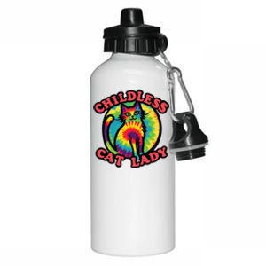 2024 Childless Cat Lady Design Ladies Is Voting Kamala Elect Gift Aluminum Water Bottle