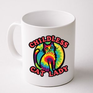 2024 Childless Cat Lady Design Ladies Is Voting Kamala Elect Gift Coffee Mug