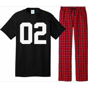 2 Cool Distressed Birthday Lucky Number Player 2nd Pajama Set