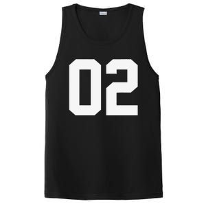 2 Cool Distressed Birthday Lucky Number Player 2nd PosiCharge Competitor Tank