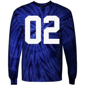 2 Cool Distressed Birthday Lucky Number Player 2nd Tie-Dye Long Sleeve Shirt