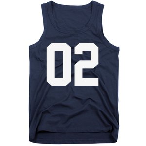 2 Cool Distressed Birthday Lucky Number Player 2nd Tank Top