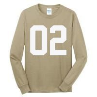 2 Cool Distressed Birthday Lucky Number Player 2nd Tall Long Sleeve T-Shirt