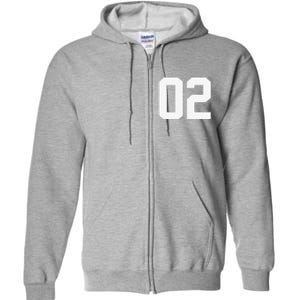 2 Cool Distressed Birthday Lucky Number Player 2nd Full Zip Hoodie