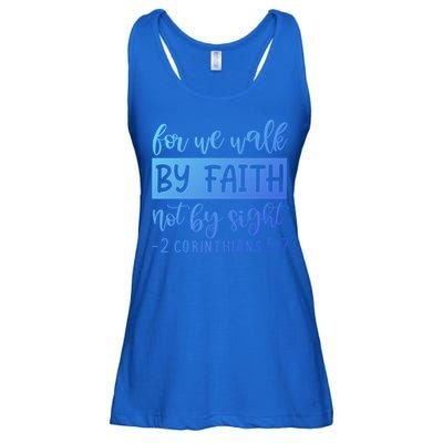 2 Corinthians For We Walk By Faith Not By Sight Bible Verse Gift Ladies Essential Flowy Tank