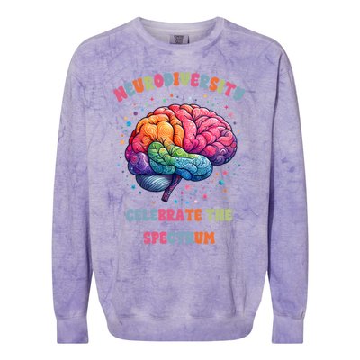 2024 Cool Gift Colorblast Crewneck Sweatshirt