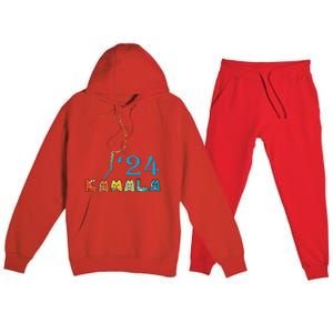 2024 Cat Letters Cat Lettering Positive Funny Cat Lady Premium Hooded Sweatsuit Set