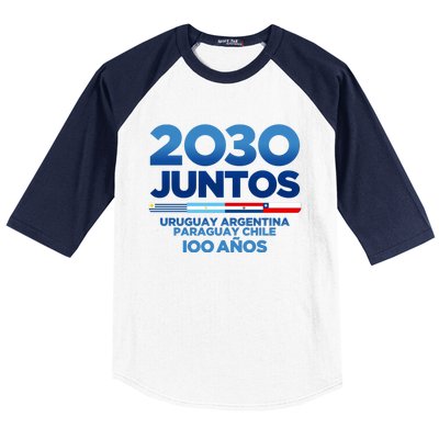 2030 Cup Mundial 2030 Uruguay Argentina Paraguay Chile Baseball Sleeve Shirt