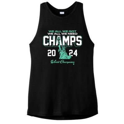 2024 Champs New York Basketball Ladies PosiCharge Tri-Blend Wicking Tank