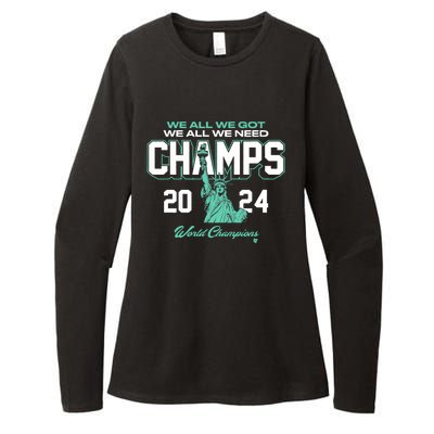 2024 Champs New York Basketball Womens CVC Long Sleeve Shirt