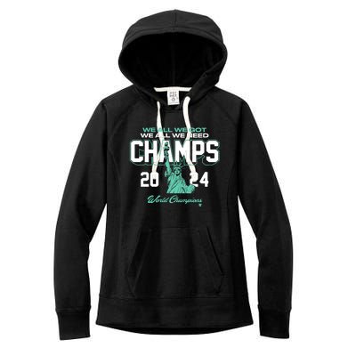 2024 Champs New York Basketball Women's Fleece Hoodie