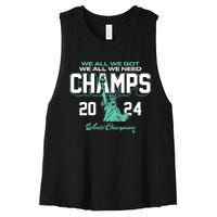 2024 Champs New York Basketball Women's Racerback Cropped Tank