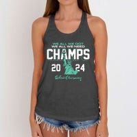 2024 Champs New York Basketball Women's Knotted Racerback Tank