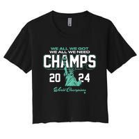 2024 Champs New York Basketball Women's Crop Top Tee