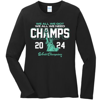 2024 Champs New York Basketball Ladies Long Sleeve Shirt