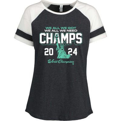 2024 Champs New York Basketball Enza Ladies Jersey Colorblock Tee