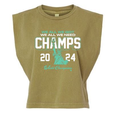 2024 Champs New York Basketball Garment-Dyed Women's Muscle Tee