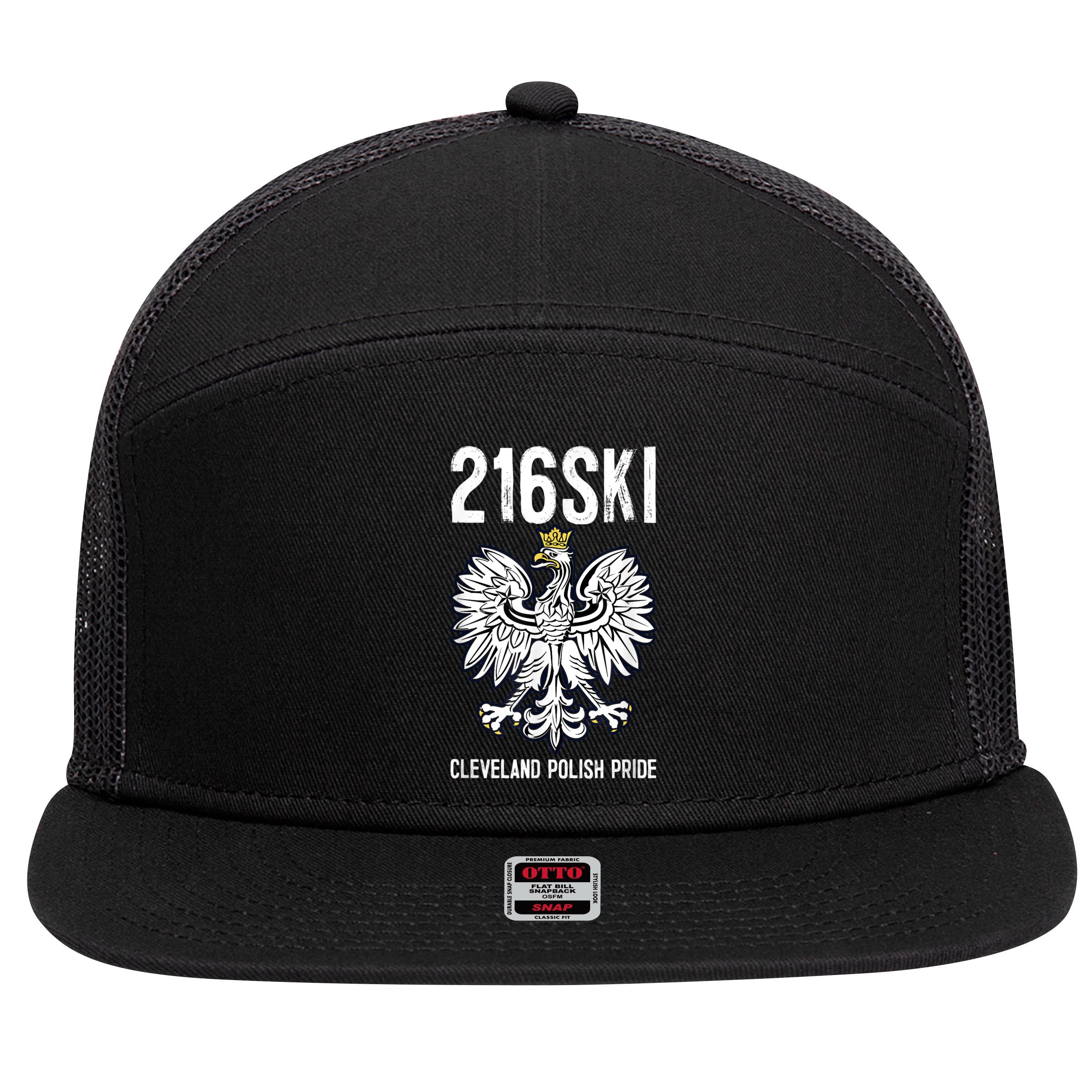 216SKI Cleveland Polish Pride Dyngus Day 7 Panel Mesh Trucker Snapback Hat