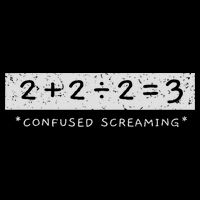 2+2÷2=3 Confused Screaming Math Addition Division Math Mousepad