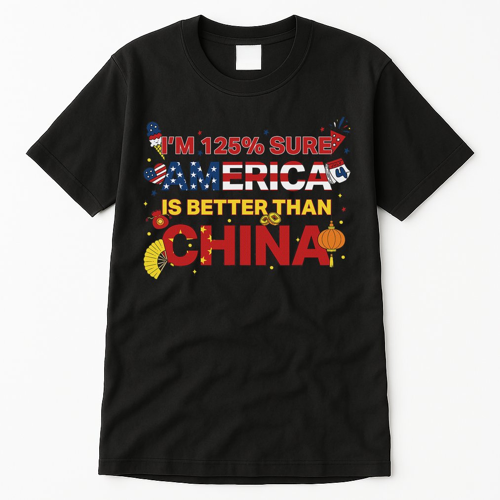 2025 China Tariff Anti Trump Protest Trump Tall T-Shirt